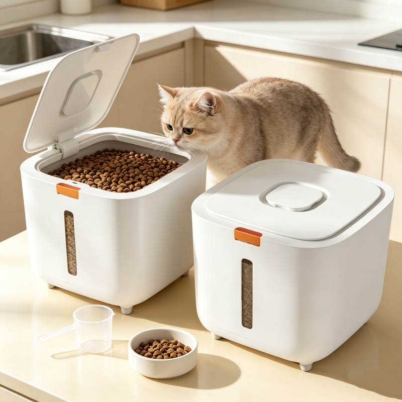 Food Storage Dog - 5/7KG Pet Food Storage Box, Sealed