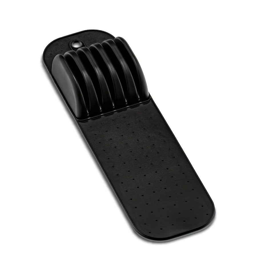 Food Storage Drawers - 5-slot kitchen silicone knife holder -