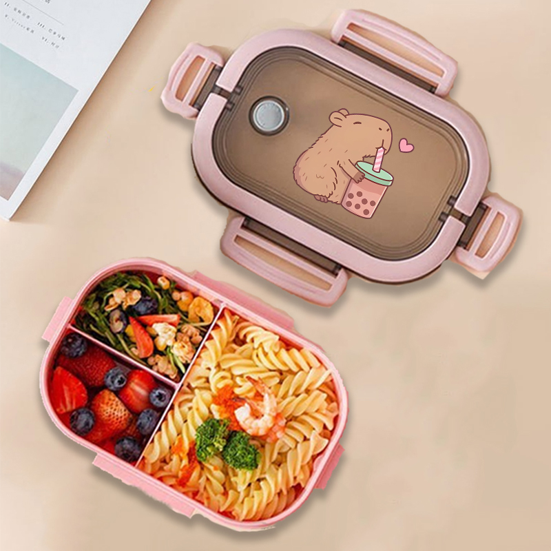 Food Storage And Containers - Capybara Bento Lunch Box Anime Animals