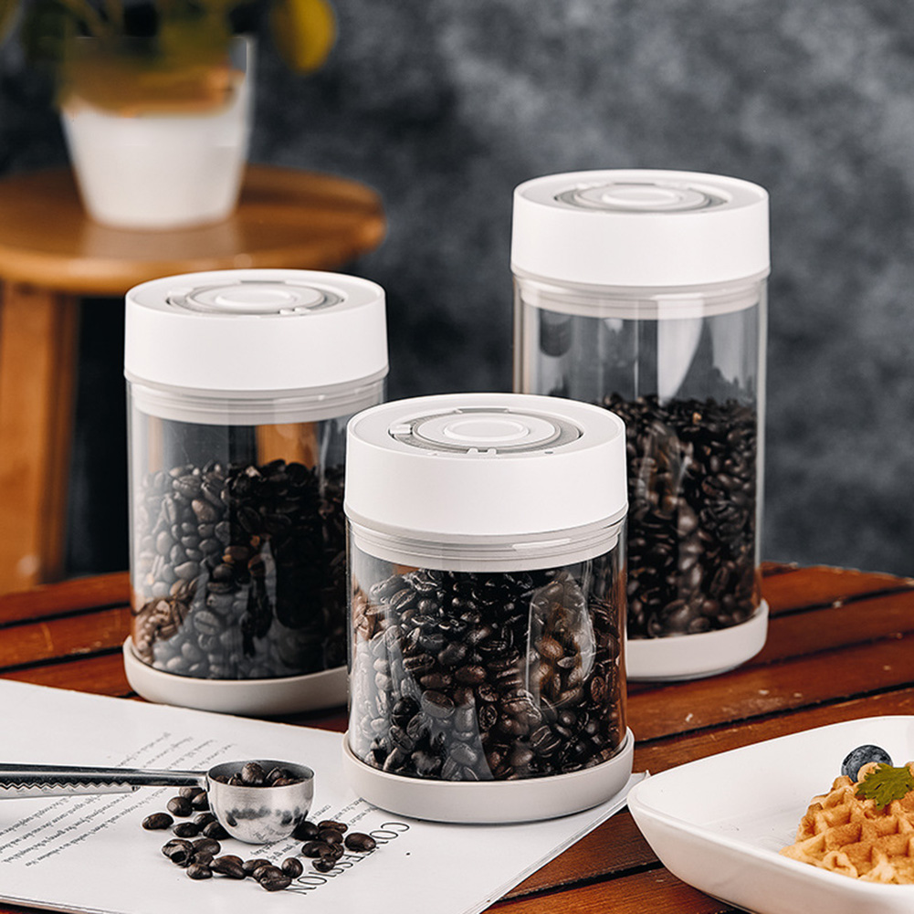 Food Storage Design - Kitchen Moisture-proof Glass Coffee Bean Jar