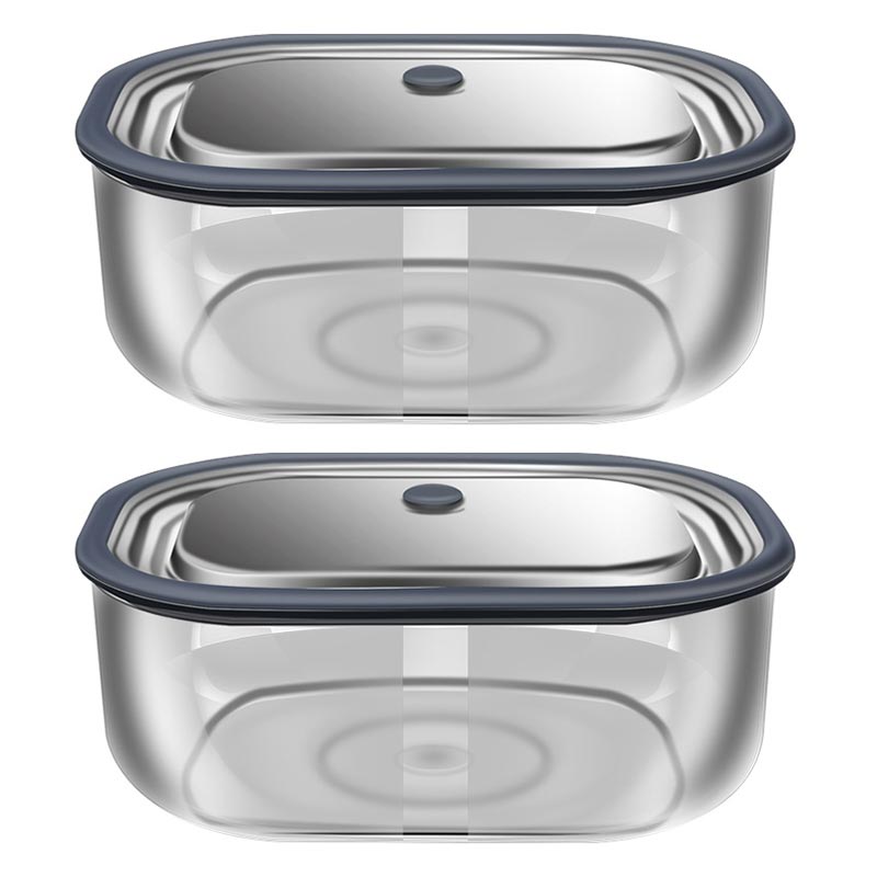 Food Storage Containers B&M - High Borosilicate Glass Rectangle Lunch Box