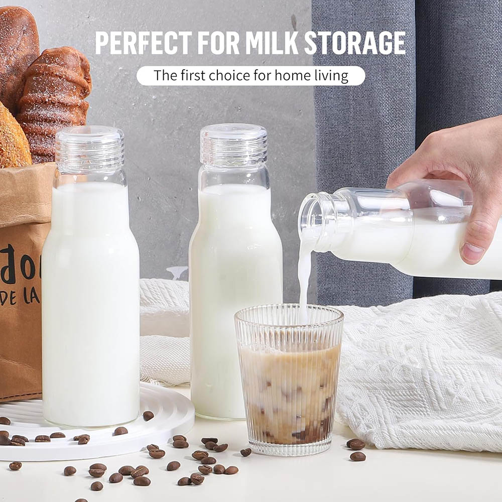 17oz Glass Bottles with Lids,  - Food Storage 30 Years recension och pris