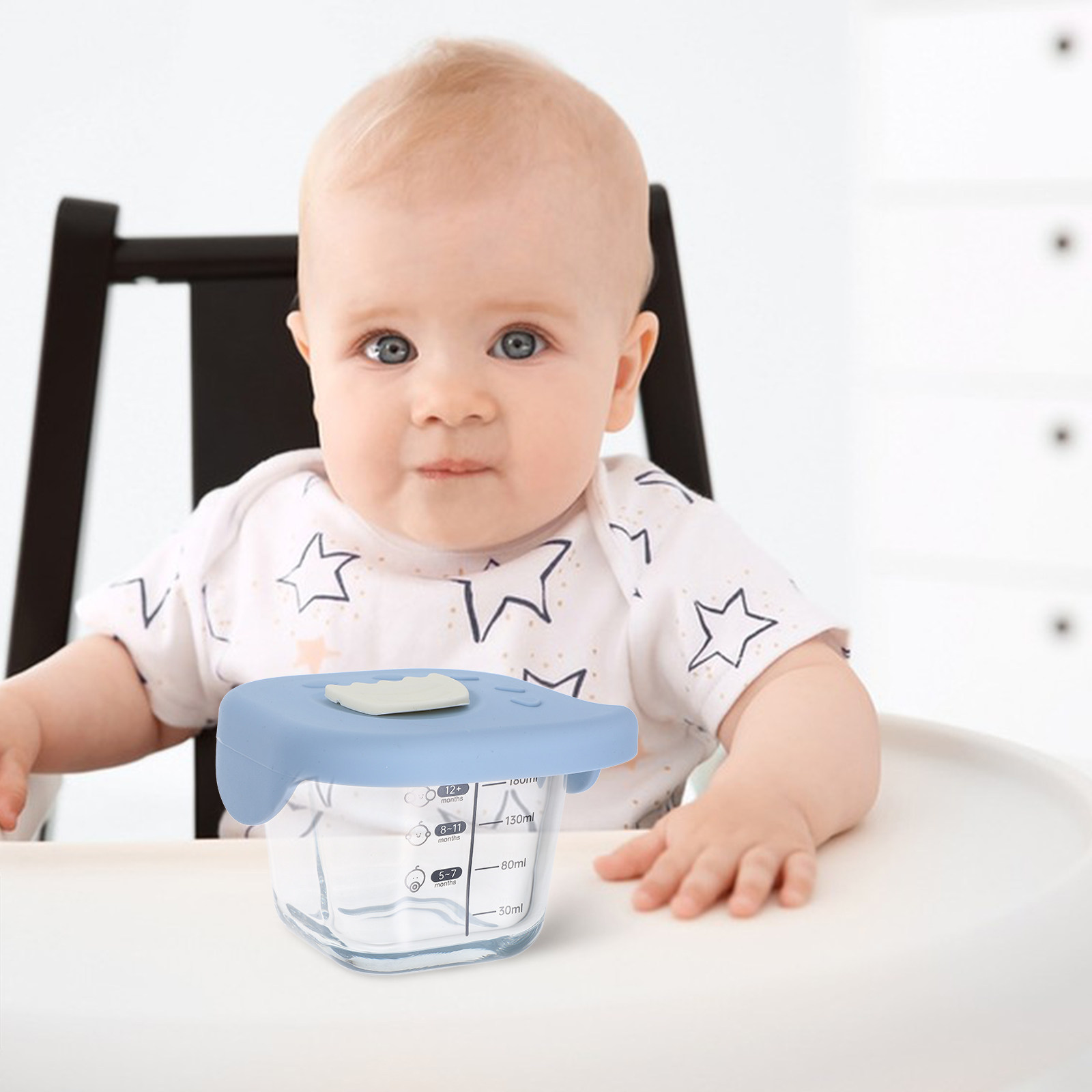 Glass Baby Food Bowl Large Cap - Food Storage Glass Containers Large recension och pris