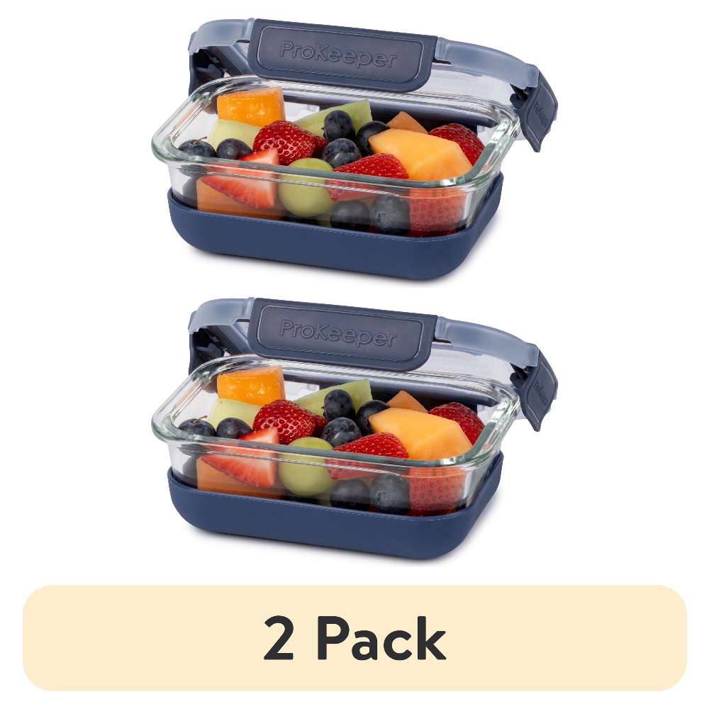 2 Pack 1.6 Cup Glass Food Stor - Food Storage Design recension och pris