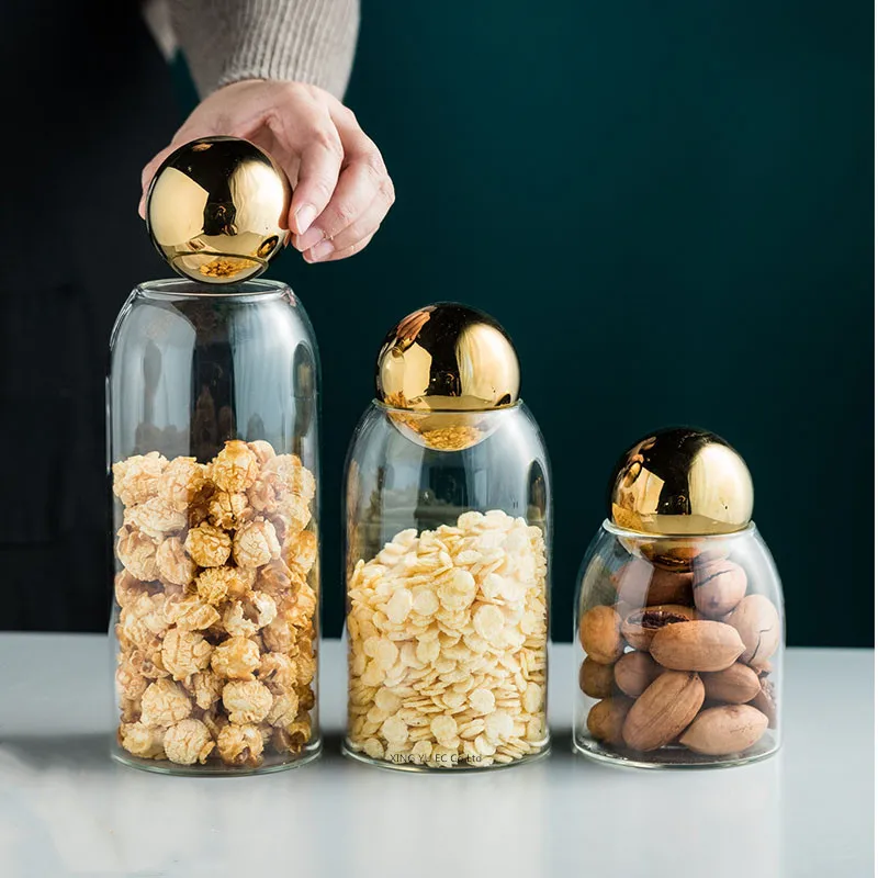 Golden Cork Cover Glass Storag - Food Storage Design recension och pris