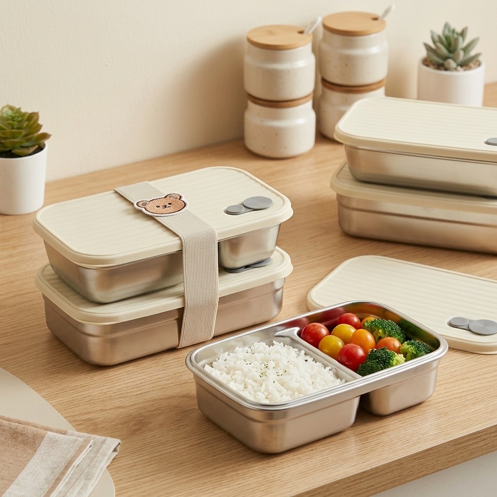Stainless Steel Bento Box Meta - Food Storage Containers B&M recension och pris