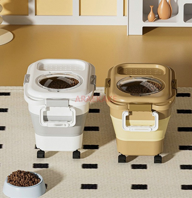 Pet grain storage bucket, fold - Food Storage Dog recension och pris