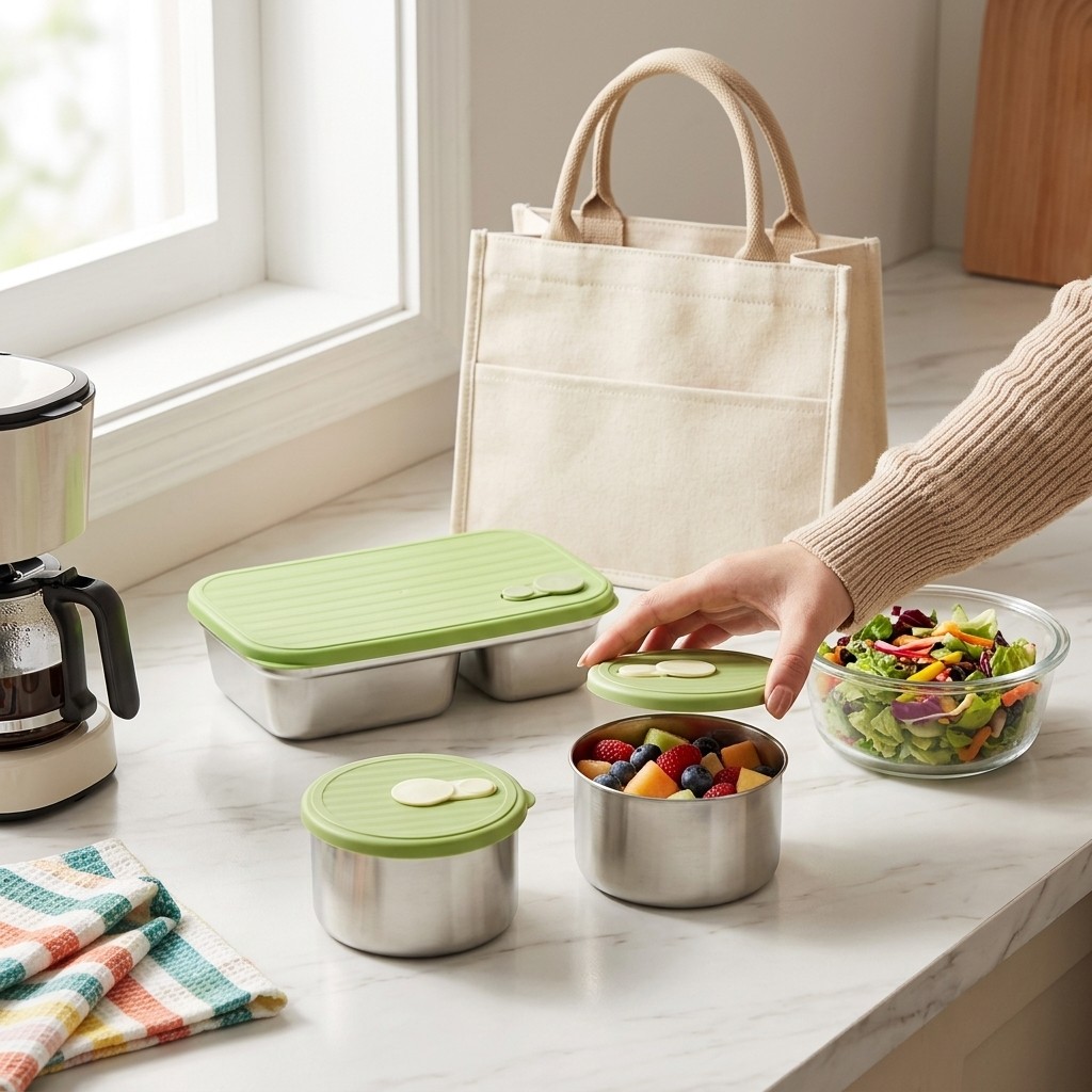 Microwave Safe 304 Stainless S - Food Storage 30 Years recension och pris