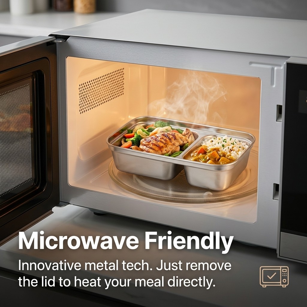 Microwave Safe 304 Stainless S - Food Storage 30 Years recension och pris