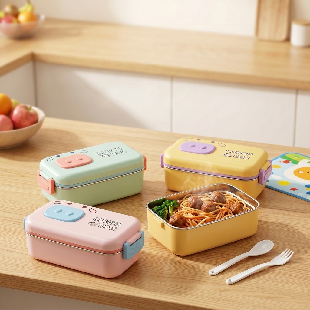 304 Stainless Steel Bento Box  - Food Storage Containers B&M recension och pris
