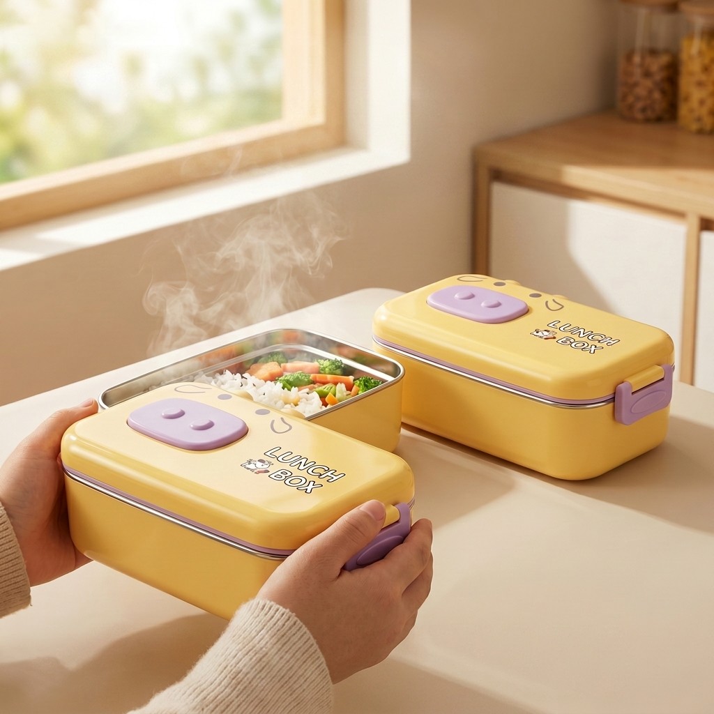 304 Stainless Steel Bento Box  - Food Storage Containers B&M recension och pris