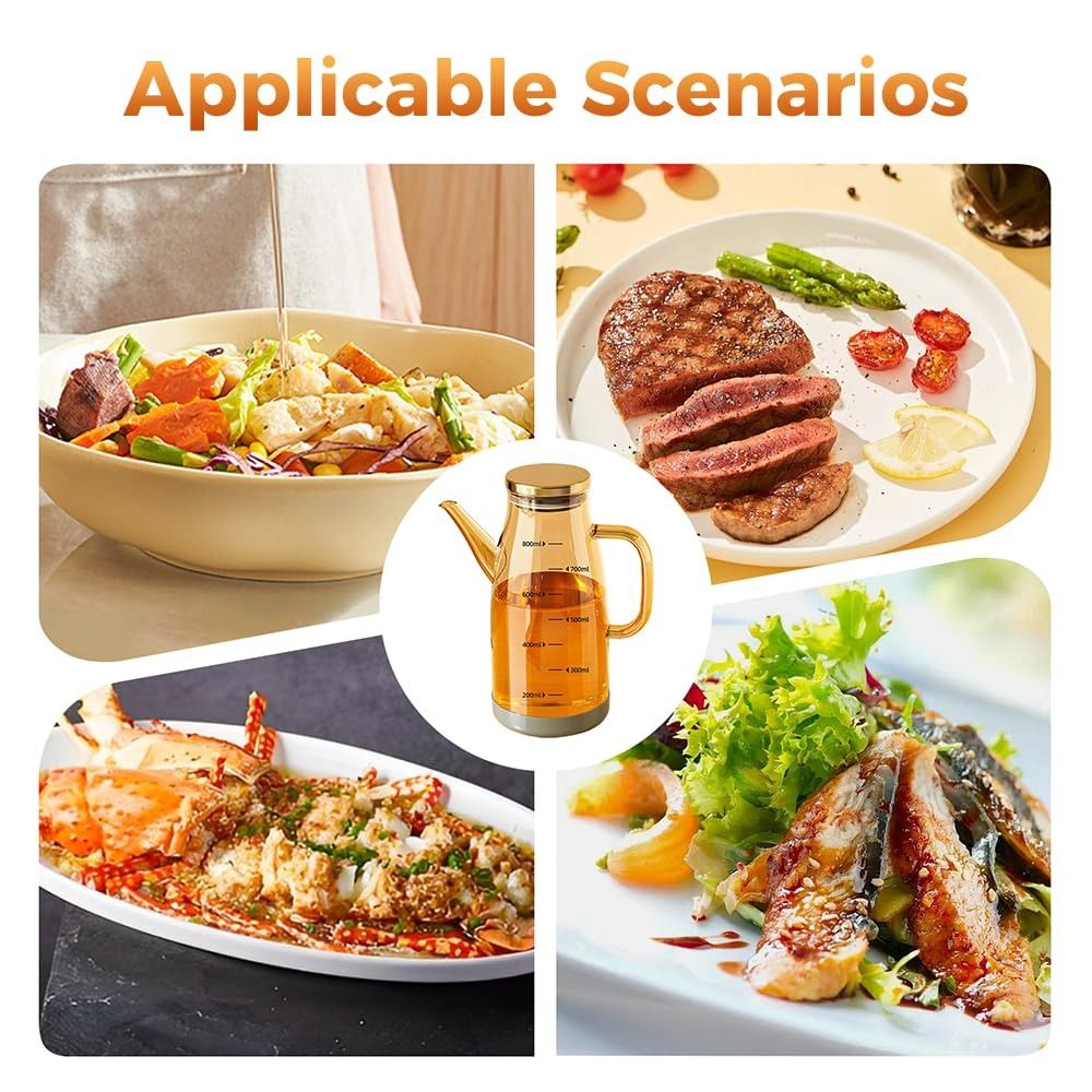 Durable Food-grade Oil Dispens - Food Storage Glass Containers Large recension och pris