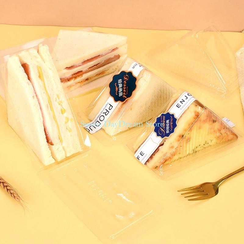 Y88C Pack of 100 PET Sandwich  - Food Storage Plastic Container recension och pris