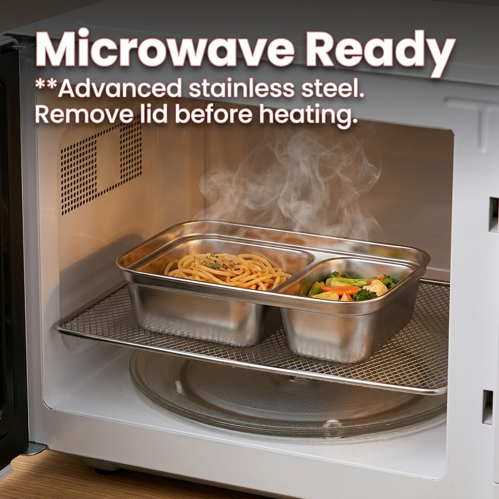 Microwave Safe 304 Stainless S - Food Storage 30 Years recension och pris