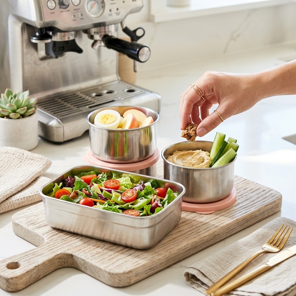Microwave Safe 304 Stainless S - Food Storage 30 Years recension och pris