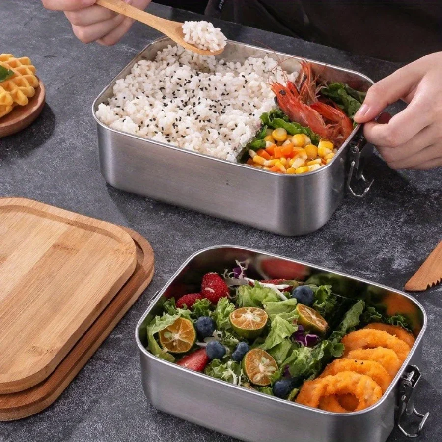New 304 Stainless Steel Bamboo - Food Storage Containers B&M recension och pris