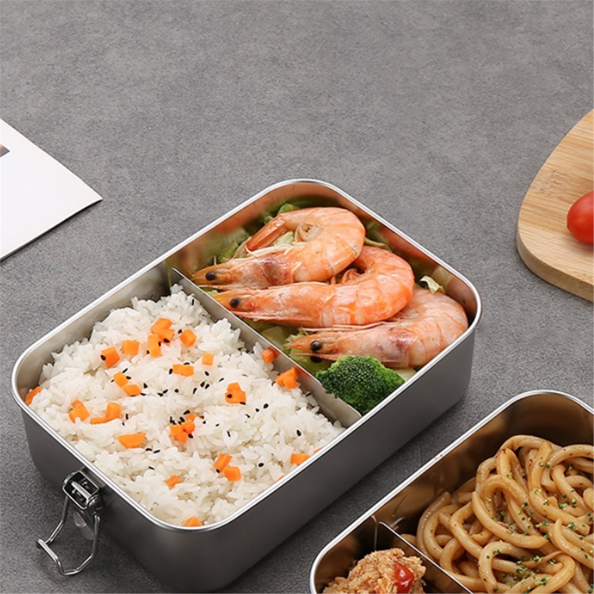 A67T NEW Stainless Steel Bento - Food Storage Plastic Container recension och pris