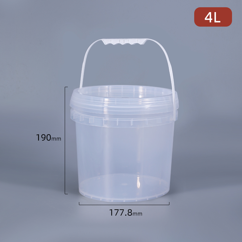 1PC 4 Liter Round Plastic Buck - Food Storage Not Plastic recension och pris