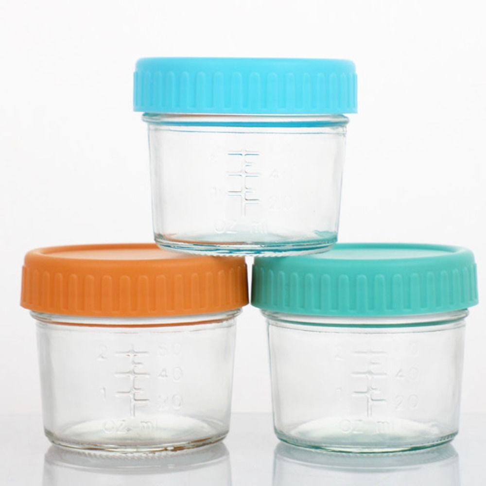 6pcs Multipurpose Glass Baby F - Food Storage Glass Box recension och pris
