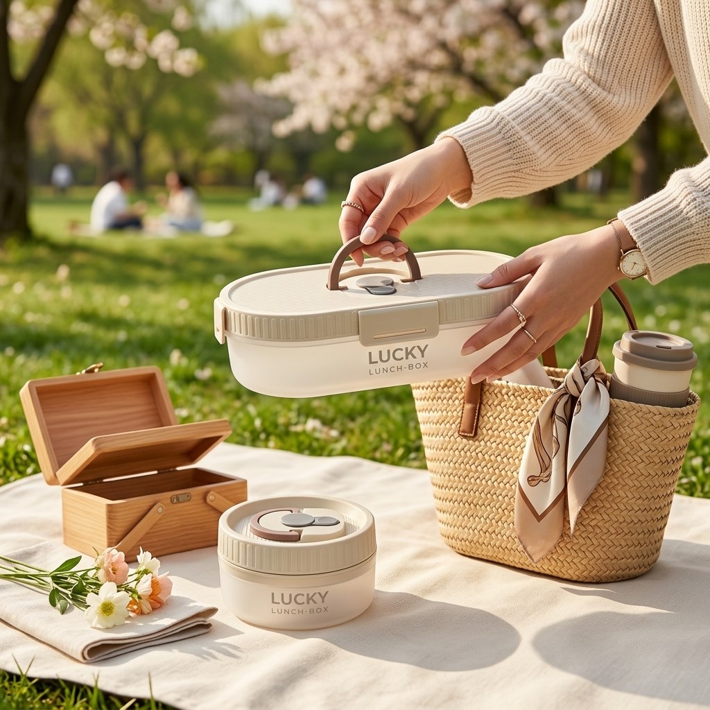 Portable Bento Lunch Box Set L - Food Storage 30 Years recension och pris