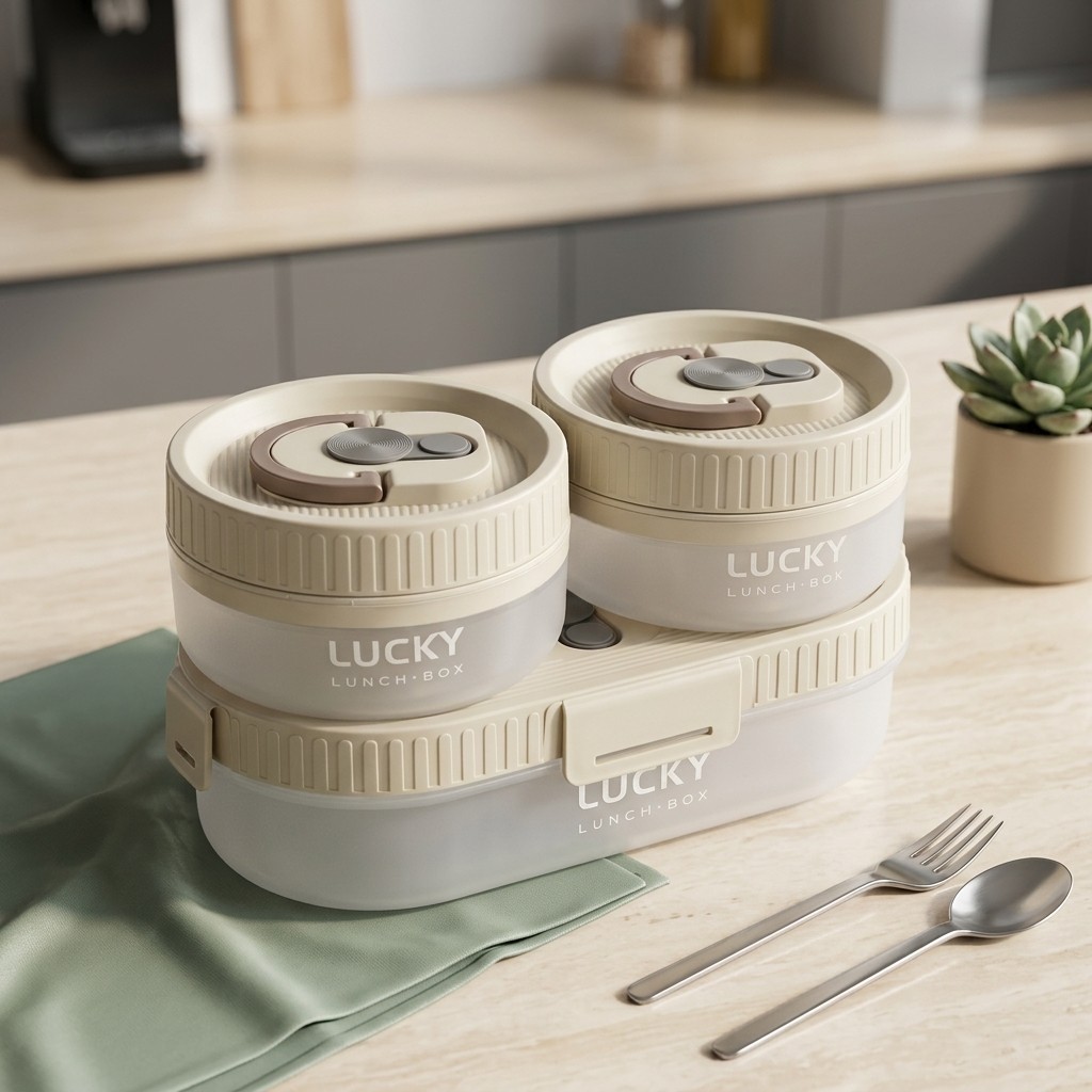 Portable Bento Lunch Box Set L - Food Storage 30 Years recension och pris