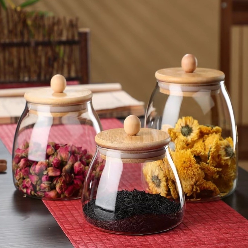 Transparent Airtight Glass Con - Food Storage Glass Containers Large recension och pris