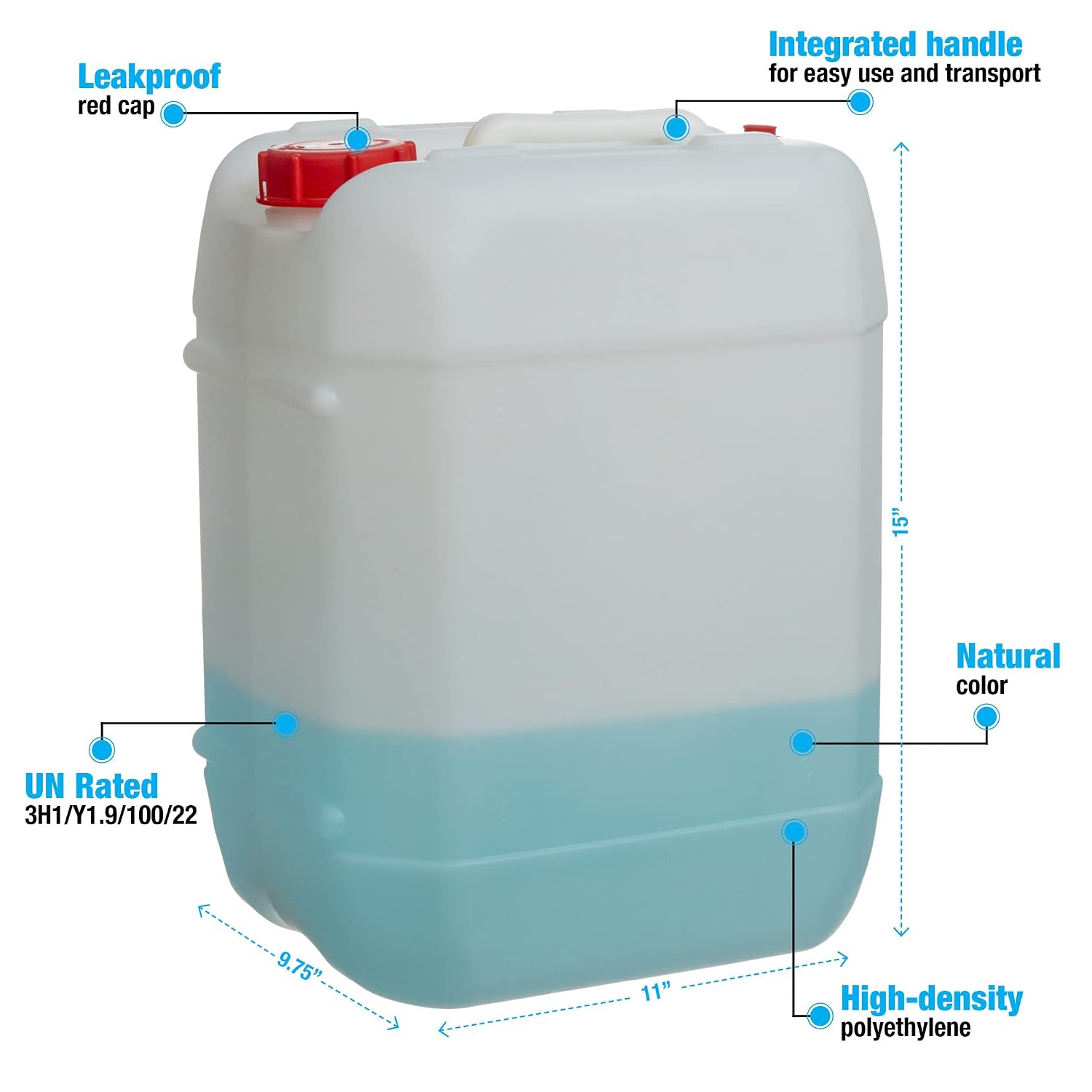 5 Gallon Stackable Plastic Car - Food Storage Plastic Container recension och pris