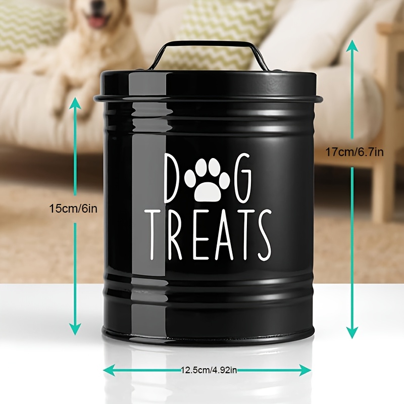 Metal Dog Treat Container Dog  - Food Storage Dog recension och pris