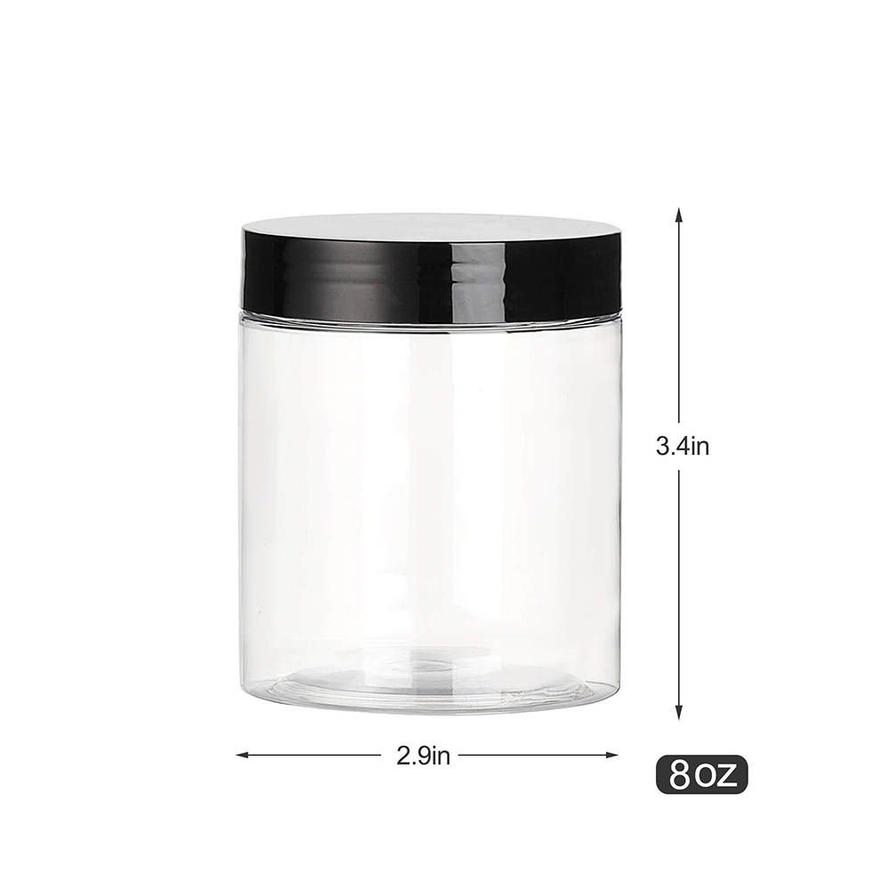 8OZ Plastic Jars with Lids, Cl - Food Storage Not Plastic recension och pris