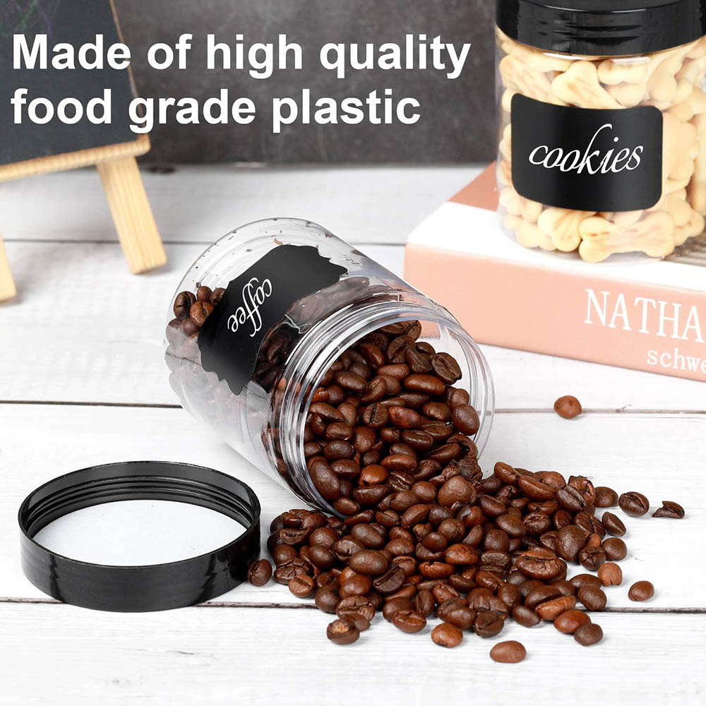 8OZ Plastic Jars with Lids, Cl - Food Storage Not Plastic recension och pris