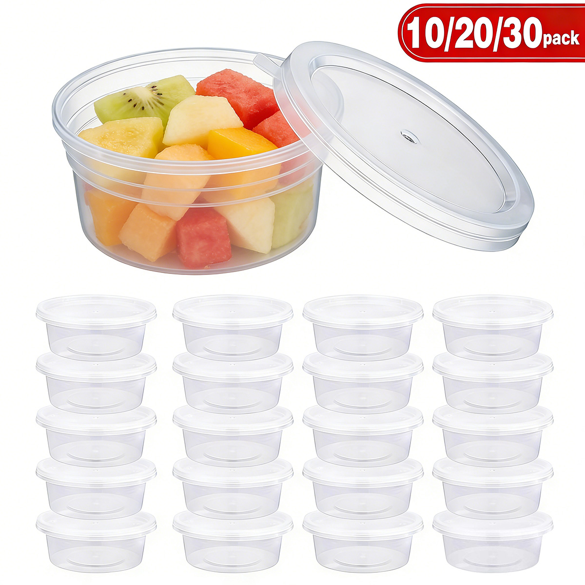 10/20/40 Pack Small Slime Cont - Food Storage Plastic Container recension och pris