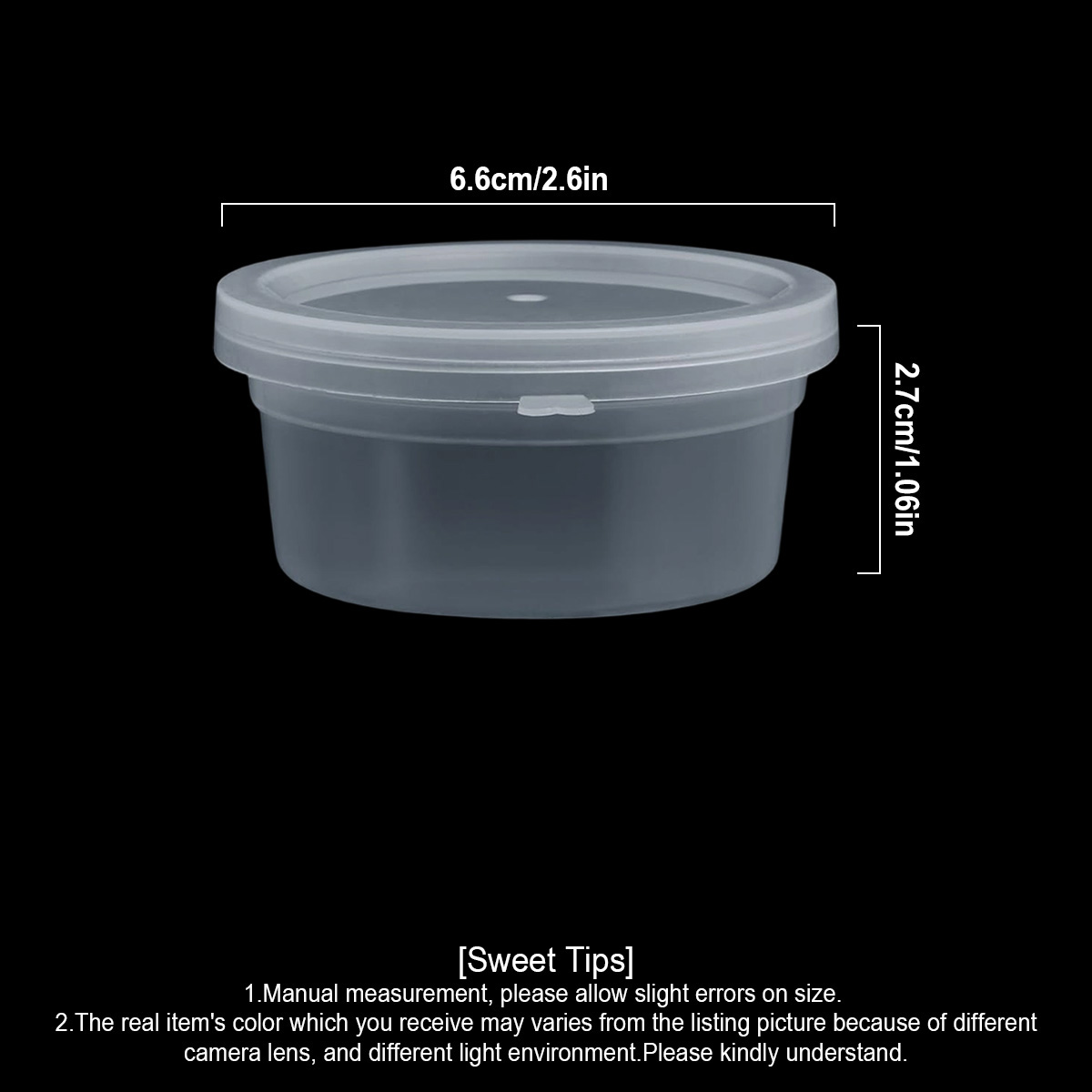 10/20/40 Pack Small Slime Cont - Food Storage Plastic Container recension och pris