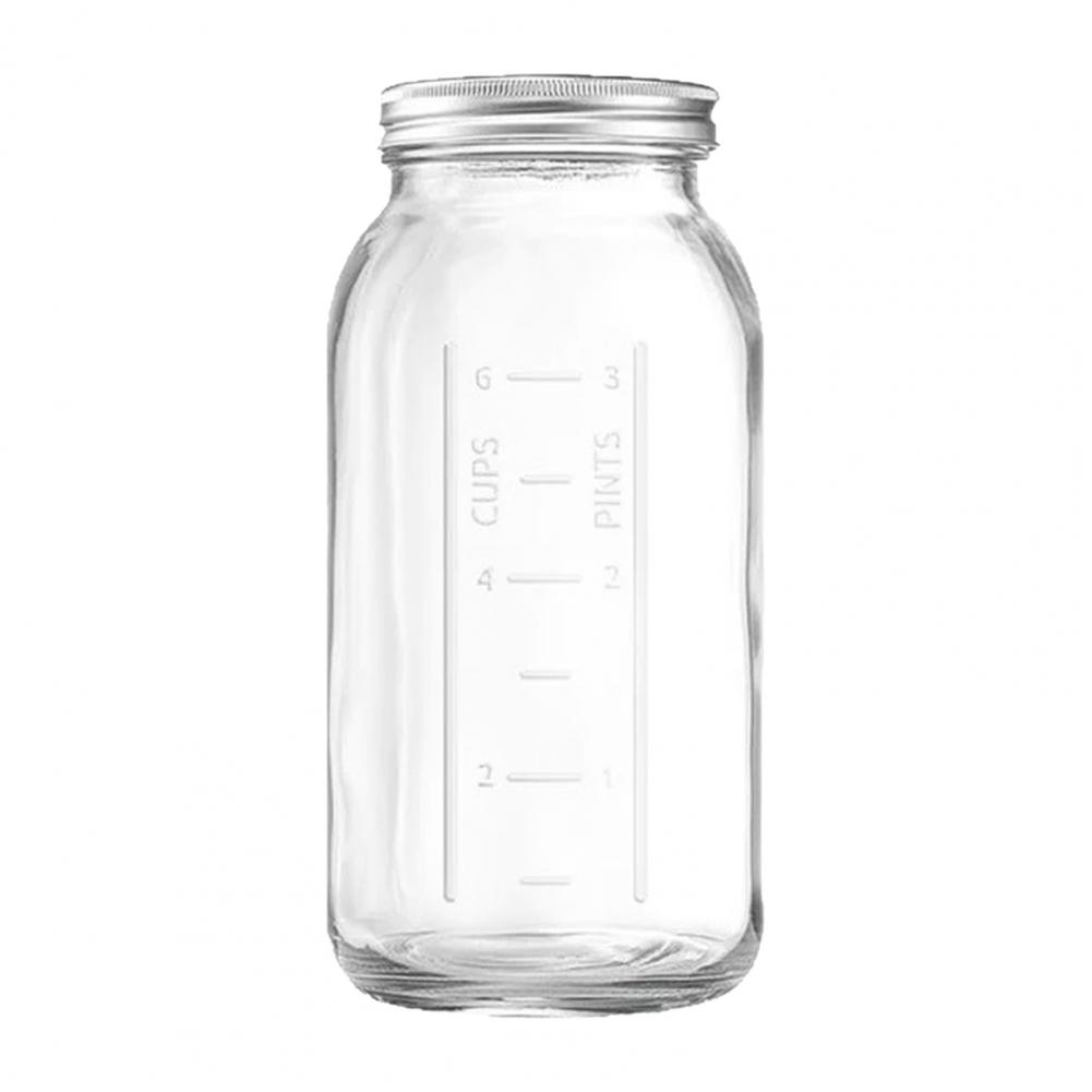 2000ML Wide Mouth Mason Glass  - Food Storage Glass Containers Large recension och pris