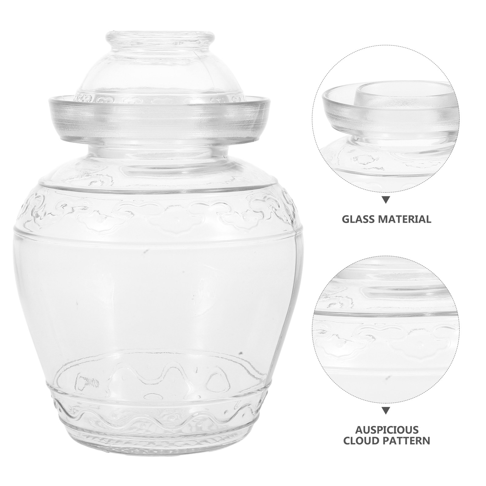 Large Capacity Glass Pickle Ja - Food Storage Glass Containers Large recension och pris