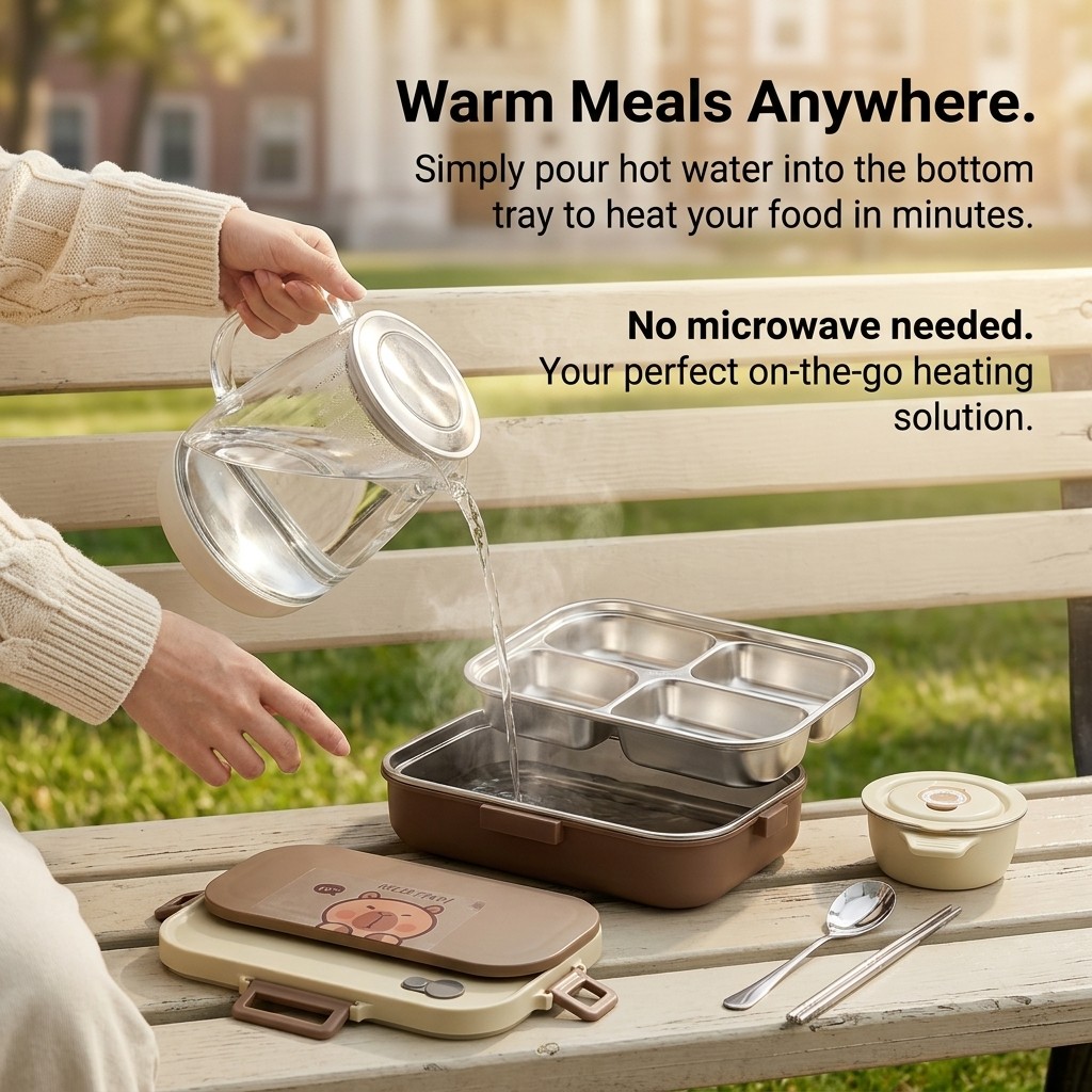 304 Stainless Steel Bento Lunc - Food Storage 30 Years recension och pris
