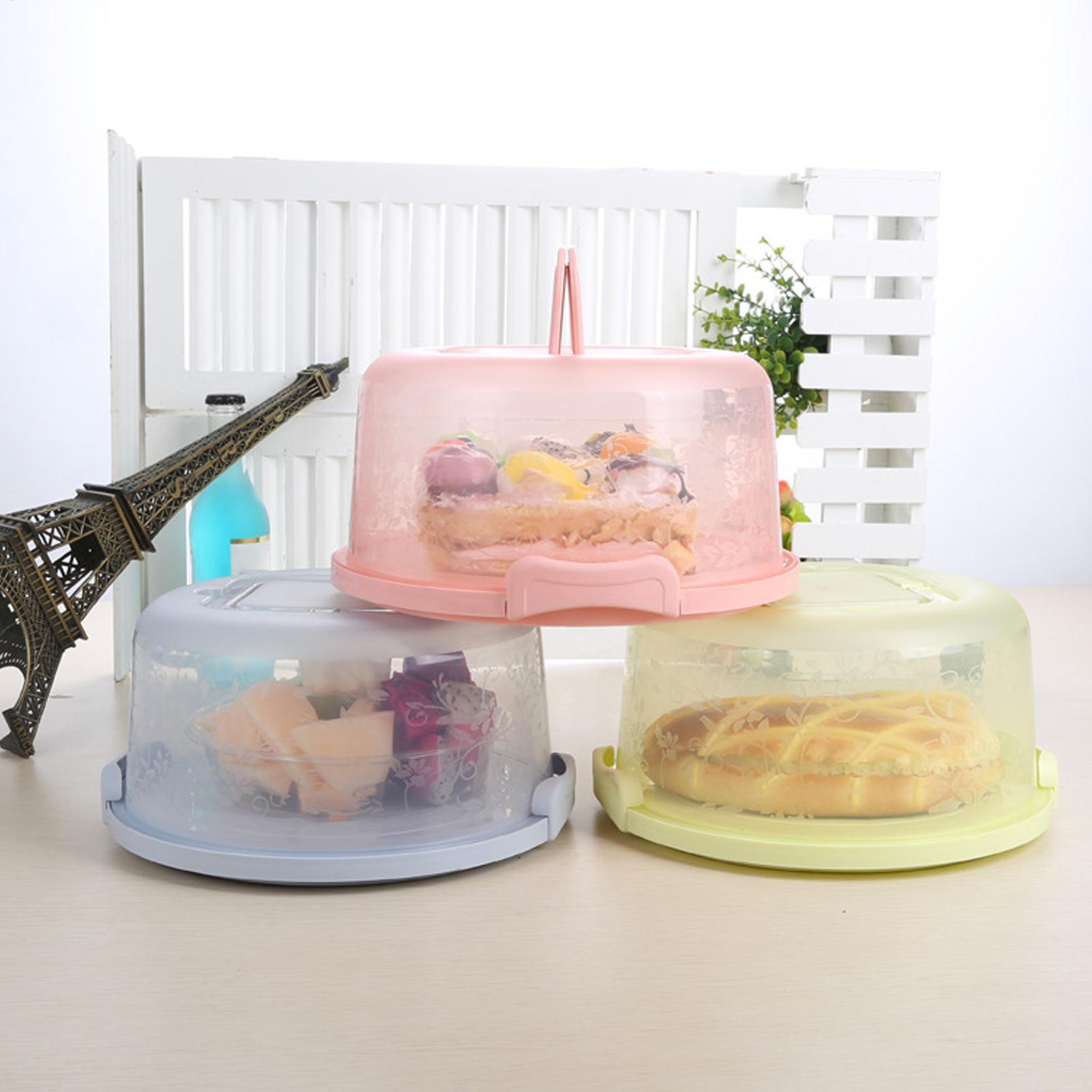 Handheld Cake Carrier Reusable - Food Storage Plastic Container recension och pris