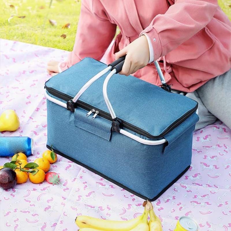 Flat Foldable Oxford Picnic Ba - Food Storage Design recension och pris