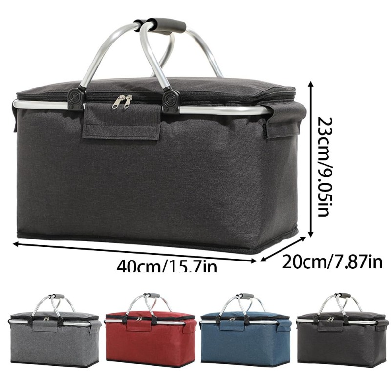 Flat Foldable Oxford Picnic Ba - Food Storage Design recension och pris