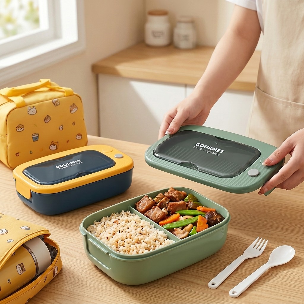 Microwavable Plastic Bento Box - Food Storage Containers B&M recension och pris