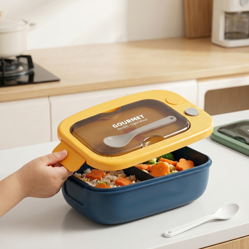 Microwavable Plastic Bento Box - Food Storage Containers B&M recension och pris