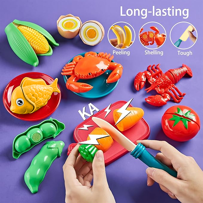 81PC Kitchen Fun Cutting Fruit - Food Storage Not Plastic recension och pris