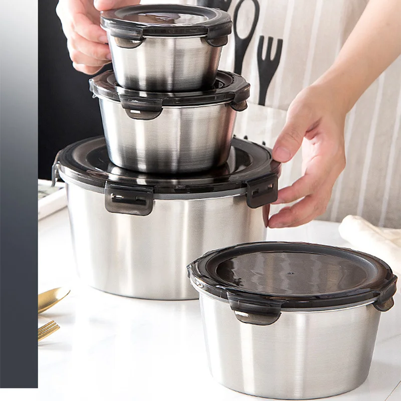 304 Stainless Steel Bento Lunc - Food Storage Containers B&M recension och pris
