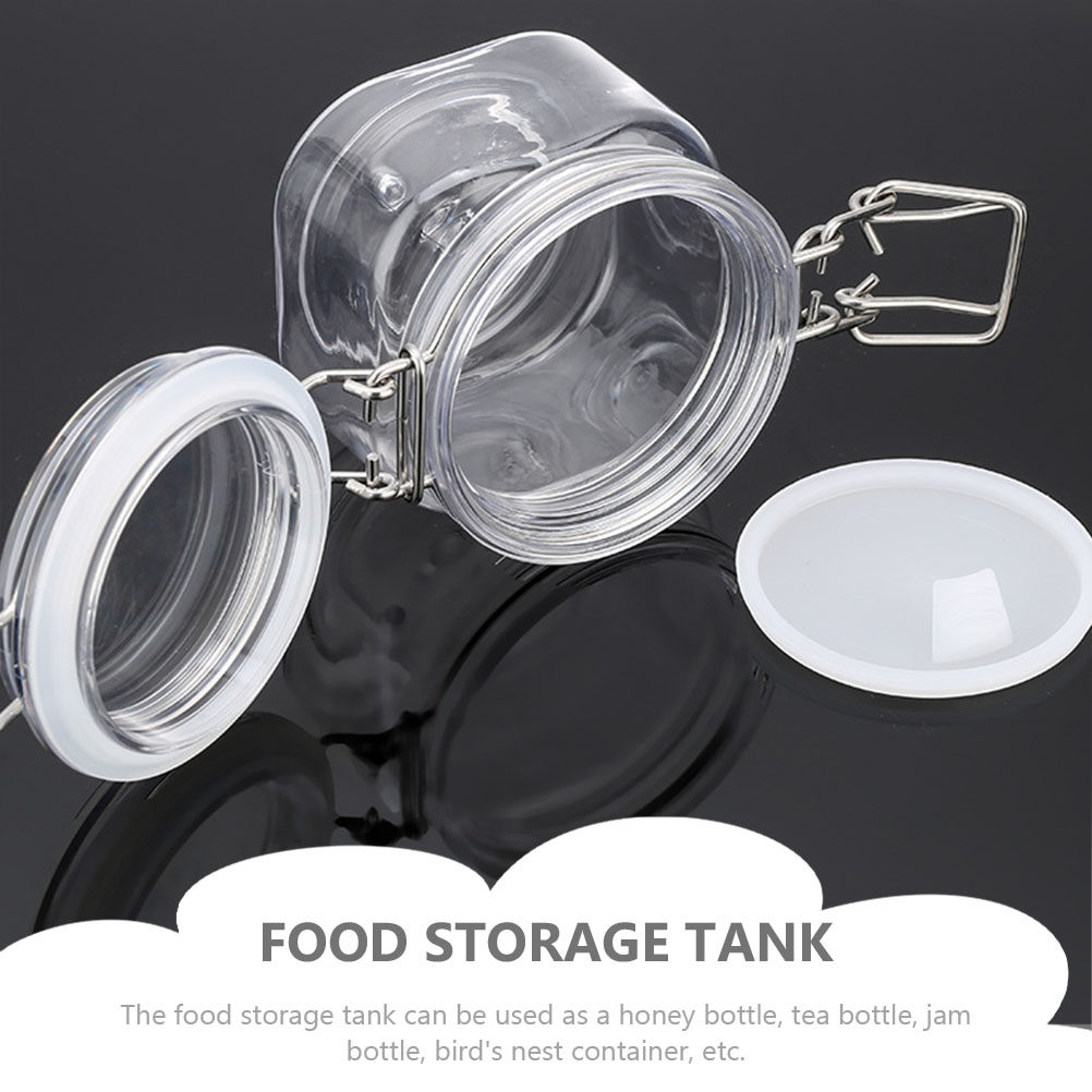 2Pcs Sealed Storage Jars Trans - Food Storage Plastic Container recension och pris