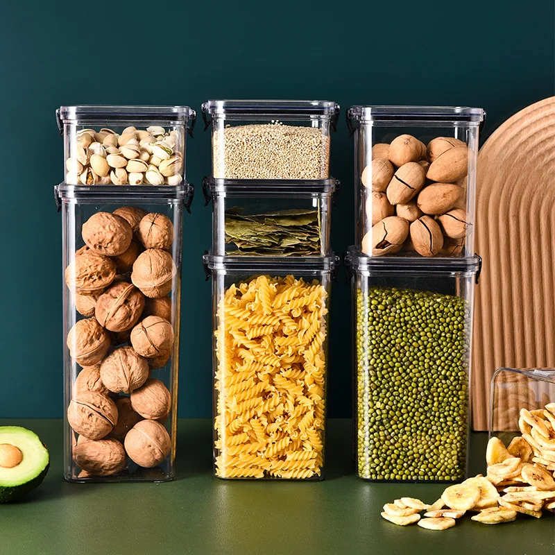 yes1PC Grain Jar Kitchen Seale - Food Storage Glass Containers Large recension och pris