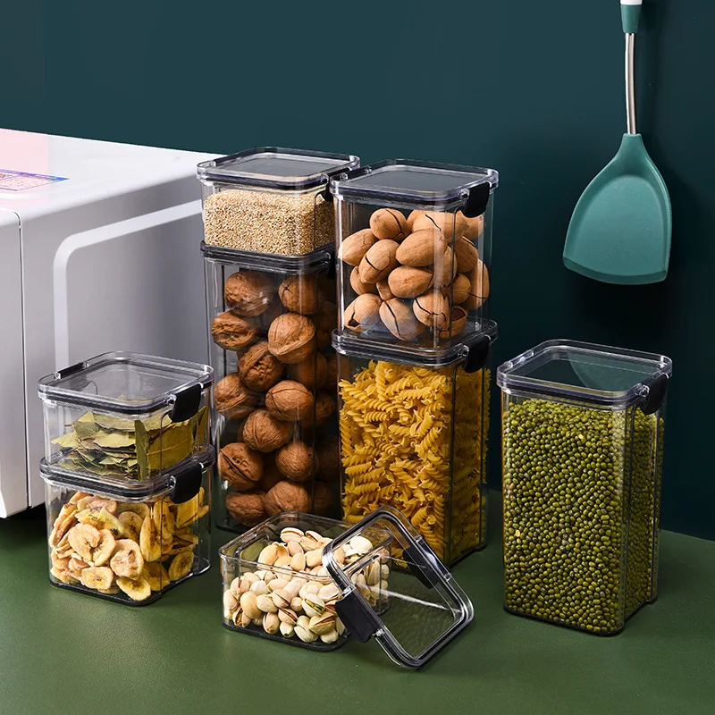 yes1PC Grain Jar Kitchen Seale - Food Storage Glass Containers Large recension och pris