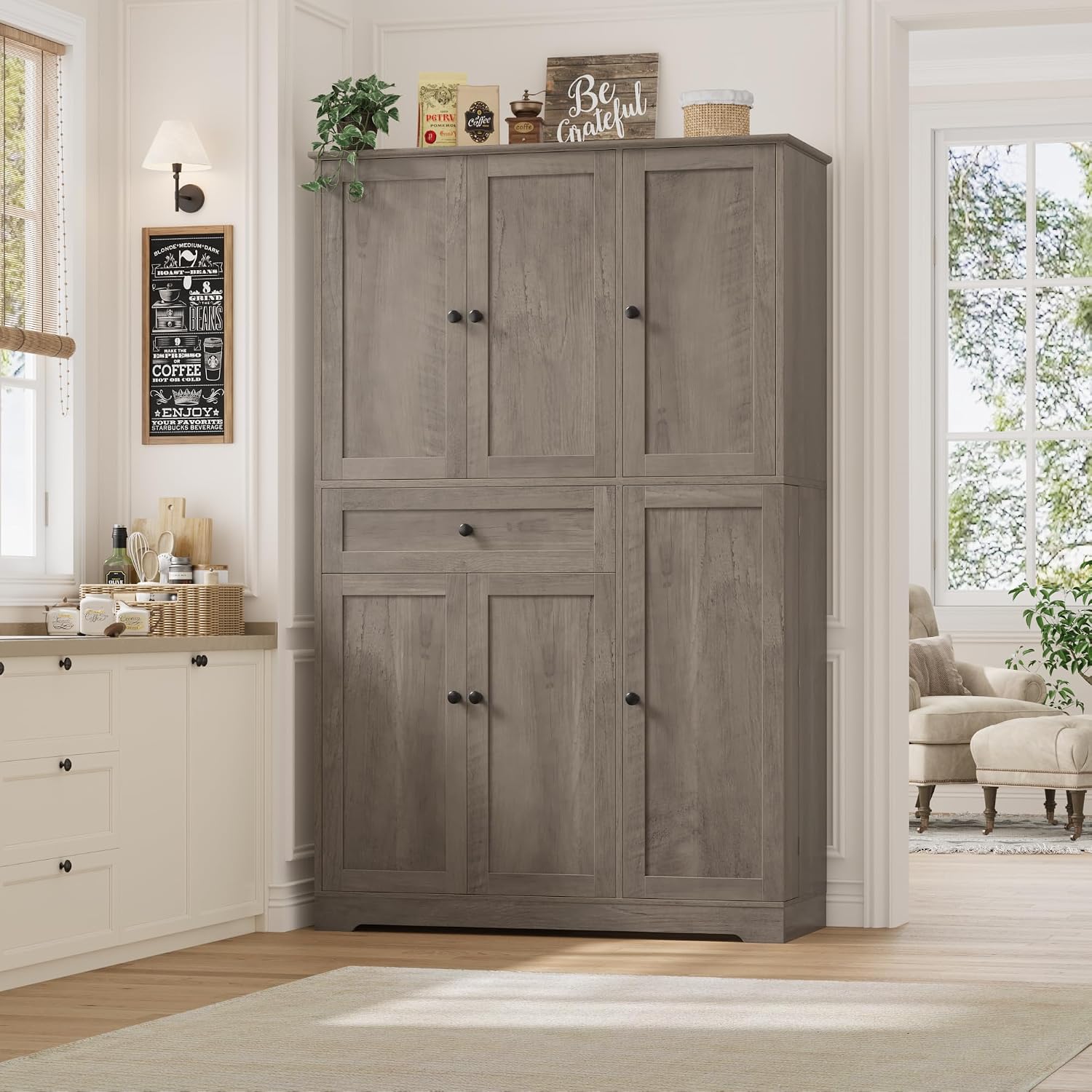 Kitchen Pantry Storage Cabinet - Food Storage Drawers recension och pris