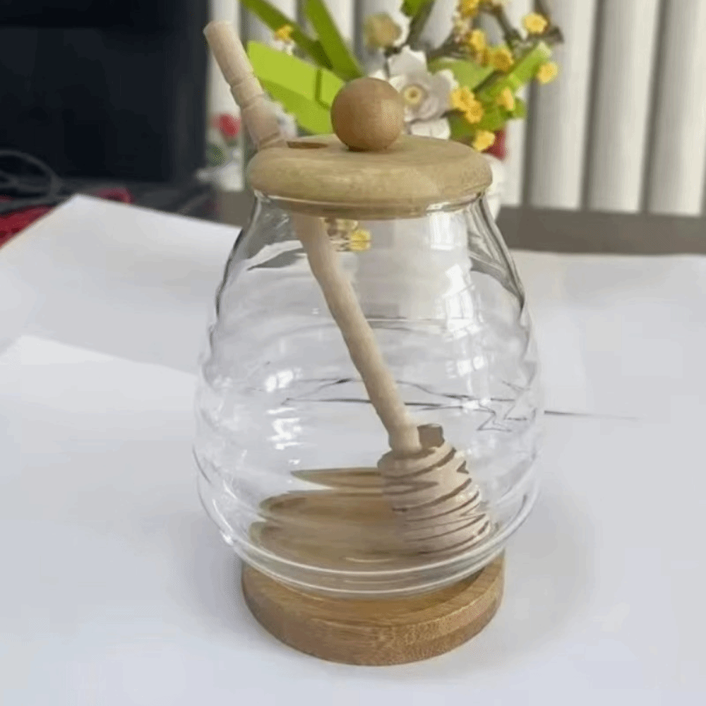 Transparent Glass Honeycomb Ta - Food Storage Glass Containers Large recension och pris