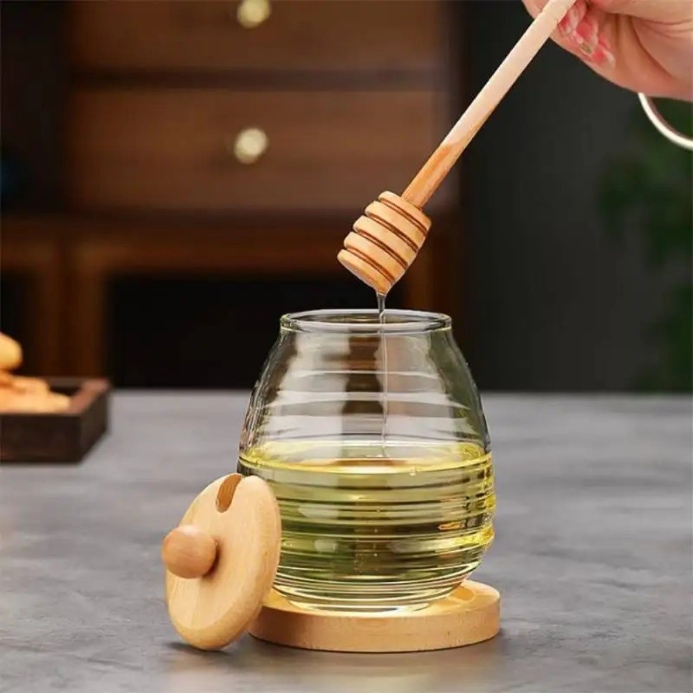Transparent Glass Honeycomb Ta - Food Storage Glass Containers Large recension och pris
