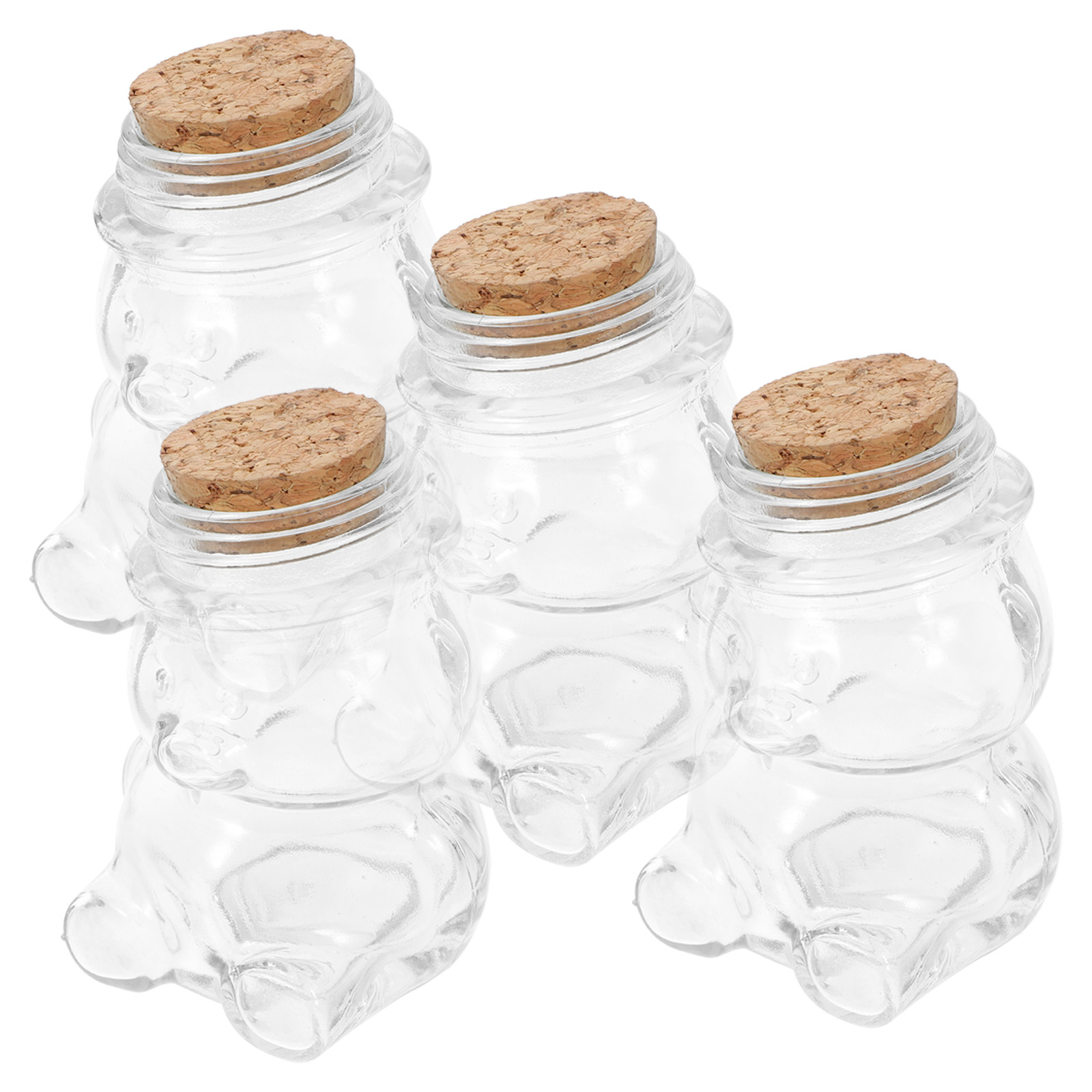 4Pcs Glass Candy Jar Set Trans - Food Storage Containers Glass recension och pris