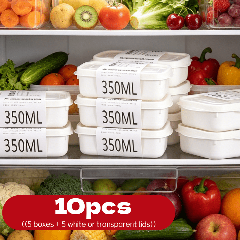 10Pcs Reusable Stackable Food  - Food Storage Containers B&M recension och pris